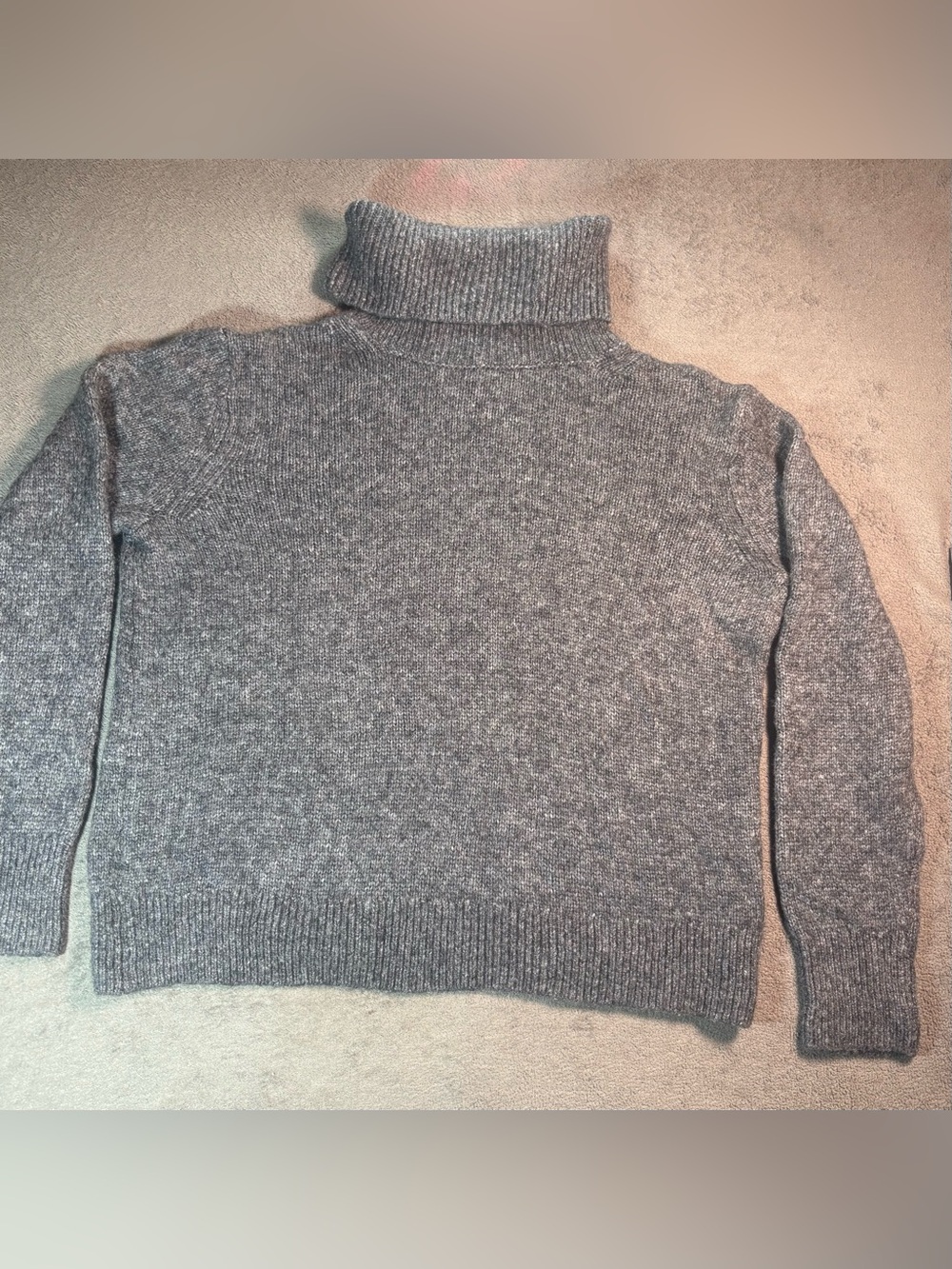Banana Republic Gray Merino Wool Alpaca Turtleneck Sweater Large